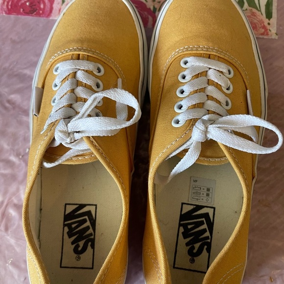 Vans authentic yellow sneakers canvas low top - Picture 9 of 10
